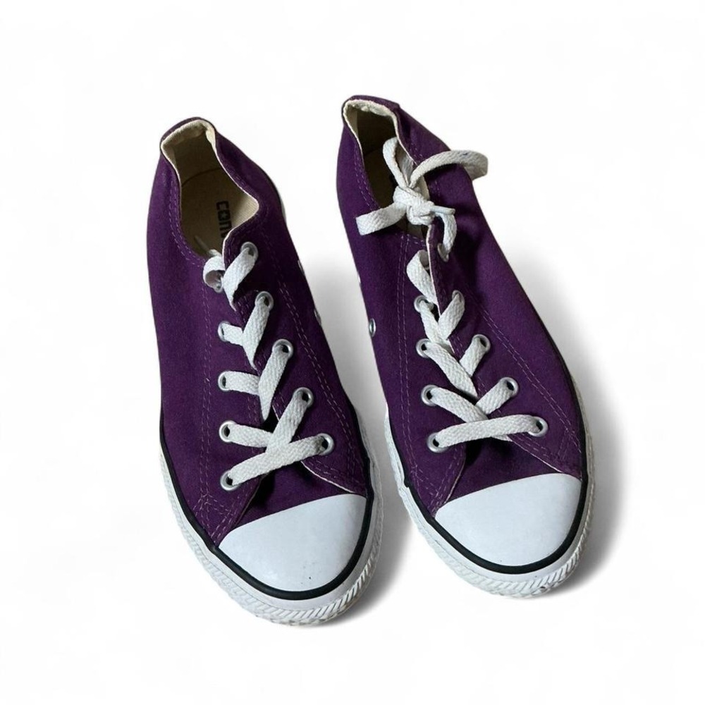Converse Chuck Taylor All Star Purple Canvas Low Top Kids‎ Sneakers 310096F Sz 3
